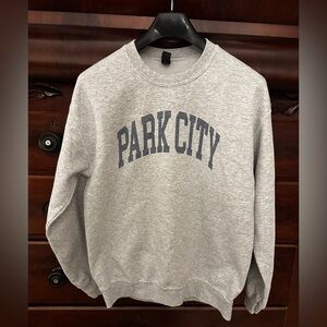 Gray Park City Crewneck Sweatshirt